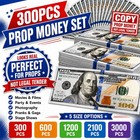 300-3000pc Movie Props Money Fake Bills Look Real For Video Party education Toys