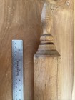 Antique Rolling Pin Rustic Primitive Decor Patina 19 5    Unique Handle Lathe Turn