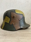 Ww1 German Helmet  M17 Rare Battle Damage  Wwi Relic