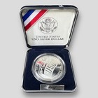 1991 U s Mint Uso 50th Anniversary Commemorative Proof Silver Dollar O-box   Coa