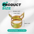60pcs  Spring Band Type Hose Clamps 11mm Silicone Vacuum Pipe Clip Colorful