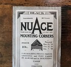 Nuace Mounting Corners Black For Photos Post Cards Cards Vintage Unopened Nuace