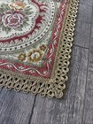 Vintage West Germany Floral Table Runner Tapestry Gold Rectangle 41  X  13
