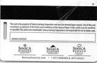 Seneca Allegany Casino - Allegany  Ny - 7th Issue Slot Card  Pg Mfg Mark