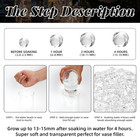 60000 Clear Water Beads transpatent Gel Jelly Beads vase Filler For Candle  Wedd