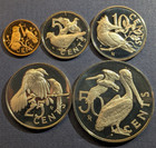 1974 British Virgin Islands Five Coin Set  1 5 10 25 50  - Proof Strike