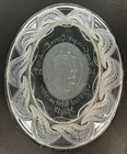 King George Vi Queen Elizabeth Coronation 1937 Oval Pressed Glass Plate