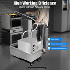 New Mobile Oil Filtration System Oil Filter Filtering Machine 50l For Frying Oil