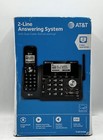 At t Tl88102bk Dect 6 0 2-line Expandable Cordless Phone W  Answering System New