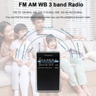 Emergency Weather Radio Pr15 Pocket Am Fm Wb Noaa Radio Portable For Camping