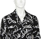 Dolce gabbana Black   White Flexible Viscose Thin Cotton Slim Fit Men s Shirt