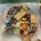Li l Woodzeez Playset Hoppin  Farmers Market    Three Bunnies