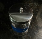 Grafco Apothecary Glass Canisters labeled Jar Cotton Collectible Medical Doctor