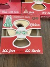 Vintage Gift Ribbon Bel Air Dispenser Pack Usa Gif Tye Lot Of 6 In Original Box