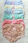 X6 Women Vintage Panties Nylon Sheer Hi Briefs Granny Undies Knickers Size Xl