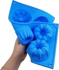Silicone Bundt Cake Molds  Doughnut Maker Silicone Baking Tray Cupcake Muffin Mo