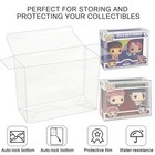 Pop Protector Case For Funko 4  2-pack Vinyl Figures Clear Plastic Display Box