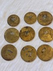 Vintage Hog Ranch Brothel Fort Laramie Wy Advertising Token   Coin Lot Of 9