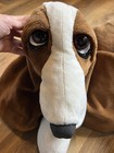 Applause Hush Puppies Bassett Hound Dog Plush Stuffed Animal Vintage Beanbag