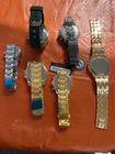 Lot Of 6new Old Stock Mens Analog Quartz Watches Sport Fashion Lot 268