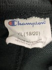 Vintage Champion Black Sweatpants Joggers Unisex Kids Xl 18 20 Cuffs