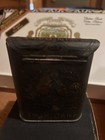 Antique Twin Oaks Mixture Tobacco Embossed Pocket Tin Rolled Hinged Top 