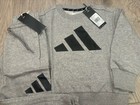 Adidas Originals Kids Tracksuit Trefoil Crew Set  3-8 Years Grey Outfit Unisex