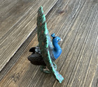 Schleich Peacock Blue Adult Male Bird 2000 Figure 13144 Vintage