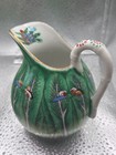 Chinese Famille Verte Bok Choy Pattern Creamer And Sugar Bowl China Butterfly