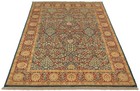 Traditional 6 1  X 9 0  Oriental Hand-knotted Wool Area Rug In Dark Blue
