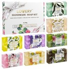 Handmade Soap Set - 8 Piece Variety Pack Luxury Bath Soap Gift Box - 100g Each