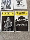 Vintage Playbill Magazine Lot Of 15 With Ticket Stubs 1970   s 80   s