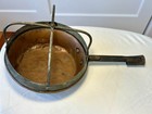 Antique Handmade Copper Cook Pot wrought Iron Handle fireplace Hearth Cooking