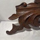 Antique 1870 s 80 s Walnut Eastlake Style Carved Wood Pediment   Furniture Crown