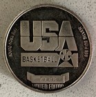 Michael Jordan Silver Coin Usa Basketball 1 Troy Oz  999 Rare Limited Edition