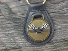 Ford Thunderbird 427 Antique Gold Leather Key Fob Nos Car Key Holder Hi-quality