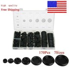 170 Rubber Grommet Firewall Hole Plug Electrical Wiring Gasket Assortment Kit