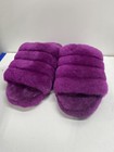 Ugg Fluff Yeah Slide Purple Sheepskin Platform Slippers Women s Size 6