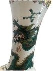 Famille Rose Double Dragon Vase chinese Porcelain With Character Mark On Bottom
