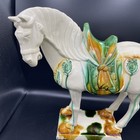 Sancai Chinese Horse  14 Inches Tall Hand Painted