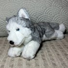 Russ Berrie Yomiko Classics Husky Dog 12    Plush Blue Eyes Gray White Realistic