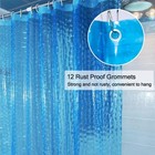 Eva Clear Shower Curtain Liner 3d Water Cube 5g Shower Liners With 12 Rustproof