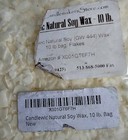 Aak- Natural Soy 125 Wax  10 Pound -100  Pure Natural 