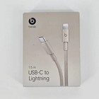 Beats Usb-c To Lightning Woven Cable  1 5 M  Black   Surge Stone Mfi Certified
