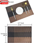 Placemats durable Placemats For Dining Table washable Woven Vinyl Kitchen Placem