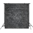 Black Brick Wall Photography Backdrop Photo Studio Backdrop Podcast Studio De   