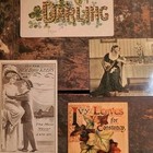 Set Of 4 Antique Post Cards Romantic   Early 1900 s Love 