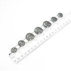 900 Silver Antique 1890-1916 Peru 1 5 Sol 7 Coin Link Bracelet 7 5 