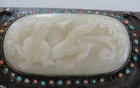 2 Rare Antique Chinese Qing 3 5  Mutton Fat White Jadeite Jade Carved Lions
