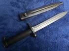 Original Vintage Swedish M1898 Mauser Rifle Bayonet And Scabbard  006  Serial  
